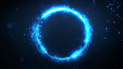 Obraz premium Glowing Neon Energy Ring