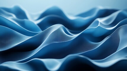 Obraz premium Blue Fabric Waves