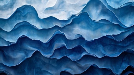 Obraz premium Abstract Blue Waves