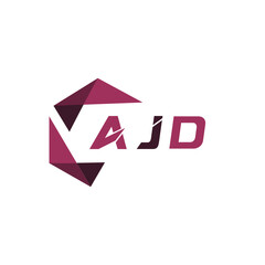 AJD creative minimalist letter logo. AJD unique vector initials alphabet letter logo design