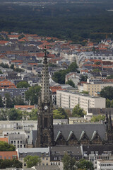 Leipzig, Blick über die Stadt hinüber zur Peterskirche