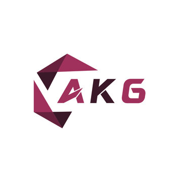 AKG creative minimalist letter logo. AKG unique vector initials alphabet letter logo design
