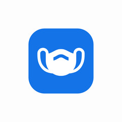 medicine mask icon sign vector