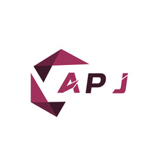 APJ creative minimalist letter logo. APJ unique vector initials alphabet letter logo design