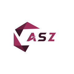 ASZ creative minimalist letter logo. ASZ unique vector initials alphabet letter logo design