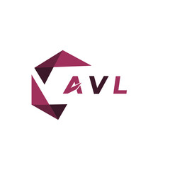 AVL creative minimalist letter logo. AVL unique vector initials alphabet letter logo design