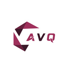 AVQ creative minimalist letter logo. AVQ unique vector initials alphabet letter logo design