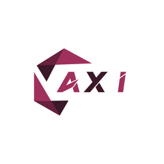 AXI creative minimalist letter logo. AXI unique vector initials alphabet letter logo design