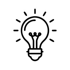 Icon of a Light Bulb