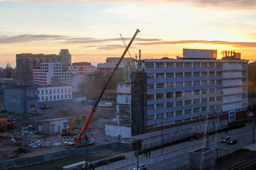 Demolition of buildings of the former pharmaceutical company 