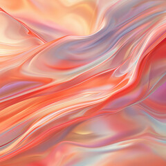 Obraz premium Dynamic flowing colors blend harmoniously, creating a serene atmosphere with a sense of movement and depth