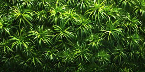 Image of Dense Green Plant Cluster