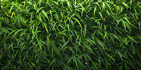 Image of Dense Green Grass Blades