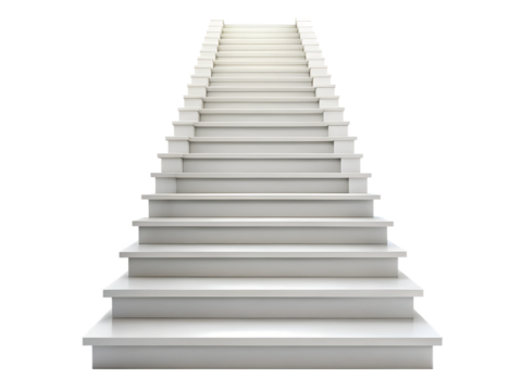 staircase isolated on white - Powered by Adobe
