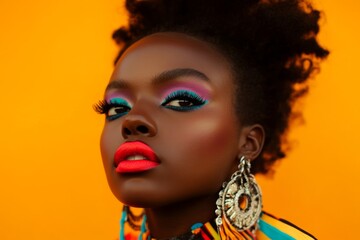 Bold Makeup Look on a Beautiful Woman