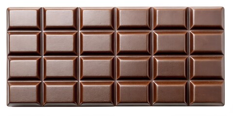 chocolate bar on white