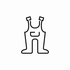 baby overalls icon sign vector