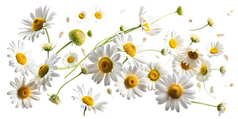 Obraz premium flowers on white background