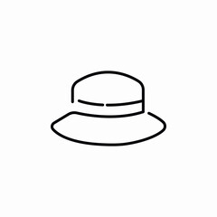 fisherman hat icon sign vector