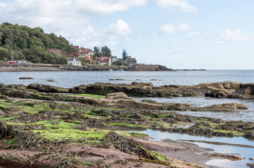 The coastline West of West Wemyss at low tide, Fife, Scotland