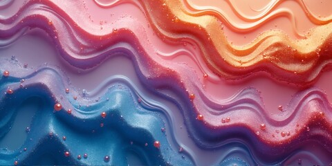 Shimmering Wavy Abstract Colorful Texture