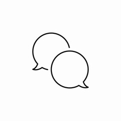 chat dialogue icon sign vector