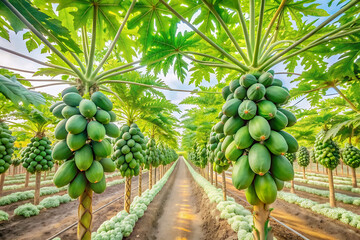 Modern papaya farms.