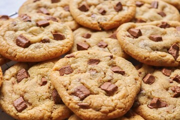 Freshly Baked Chocolate Chip Cookies
Cookie Tray - Baking - Aesthetic