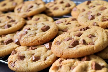 Freshly Baked Chocolate Chip Cookies
Cookie Tray - Baking - Aesthetic