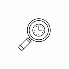 time search icon sign vector