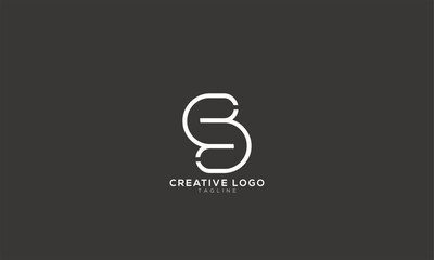 Obraz premium S SR RS SRS Abstract initial monogram letter alphabet logo design