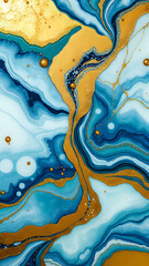 abstract alcohol ink marble texture background with butterfly pattern | vertical wallpaper