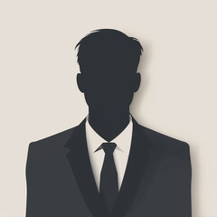 A sleek and professional avatar designed specifically for a corporate website, featuring a clean and polished look with neutral background colors. The avatar is centered, with smooth edges and subtle 