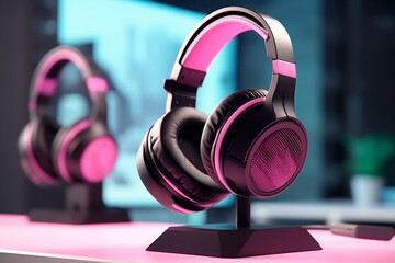 Trendy headphones blending advanced tech and comfortable ear cushions seamlessly.
