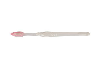 color pink brush tooth isolated on white background