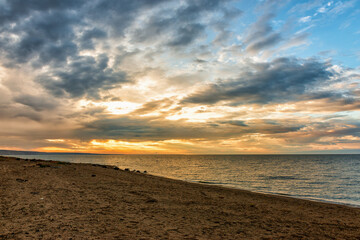 Beautiful sunrise and wonderful skyscape