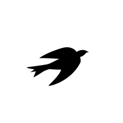 flying bird silhouette