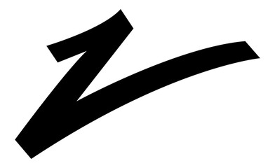 Letter Z, modern logo, simple shape
