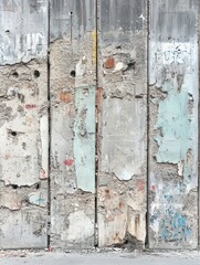 Remains of Berlin wall, detail of old concrete wall, Germany