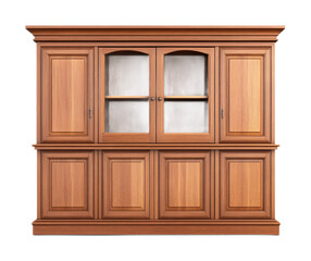 Minimalist Cupboard Design on White Background