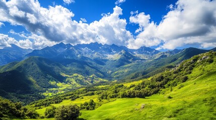 Obraz premium Majestic Mountain Scenery: A Breathtaking Landscape