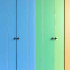 Bright Kitchen Ideas: Vibrant Cabinet with Detailed Knob View