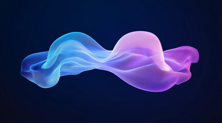 Marine Mystery: Jellyfish in Holographic Underwater Design