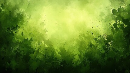 Abstract, vibrant, soft, green, forest, background.