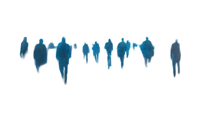 Abstract Blue Human Figures  Dripping Paint  Crowd  People Silhouette  Group  Overlay  Tex