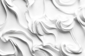 Fototapeta premium Delicate White Creamy Texture: Close-Up of a Frosty Scoop for a Cheerful Celebration