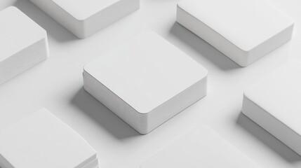 Three-Dimensional Playing Cards Mockup on a Blank White Table for Casino Branding