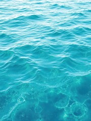 Fototapeta premium Abstract ocean backdrop, calming blue water texture, calm, surface