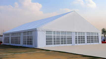 White wedding party tent for special events