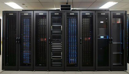 It engineer / consultant working in a data center. This enclosures is a SAN (storage area network) and servers at the top